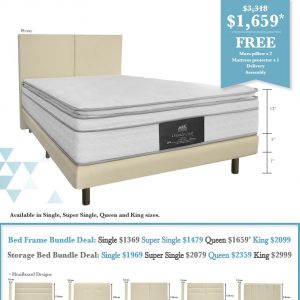 Mattress & Bed Frame/Storage Bundle (Orlando Cres)