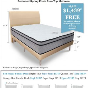 Mattress & Bed Frame/Storage Bundle (Ortho Luxury)