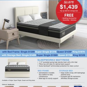 Mattress & Bed Frame/Storage Bundle (Viro SleepWorkx)