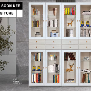 Large Display Cupboard (8 Glass Display & 8 Drawers)