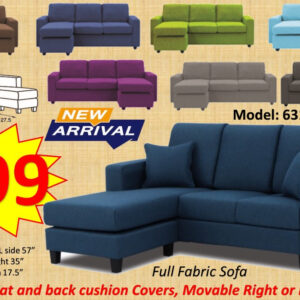 Sofa Set (Full Fabric & Movable Left Right)