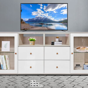 TV Console (with 2 glass display)