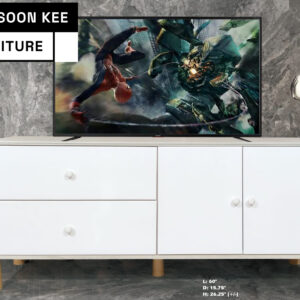 TV Console (Simple 4 Door Storage)